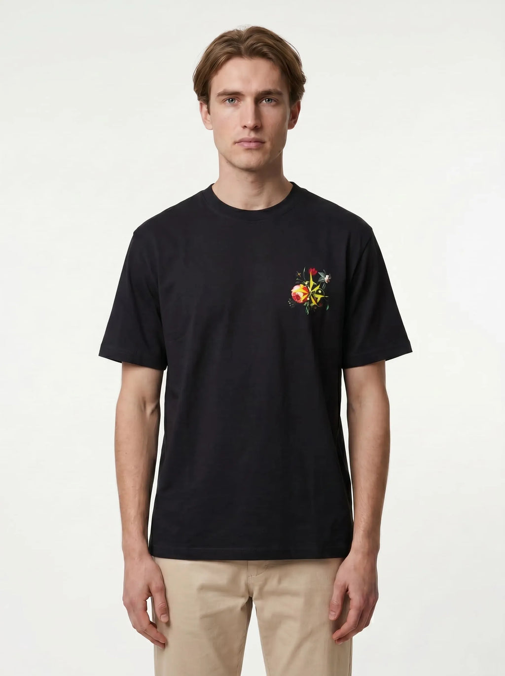 Floral Harmony - Pitch Black