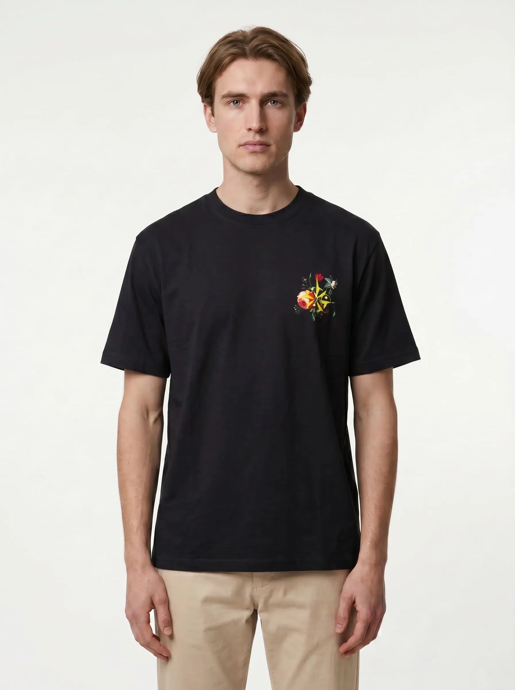 Floral Harmony - Pitch Black