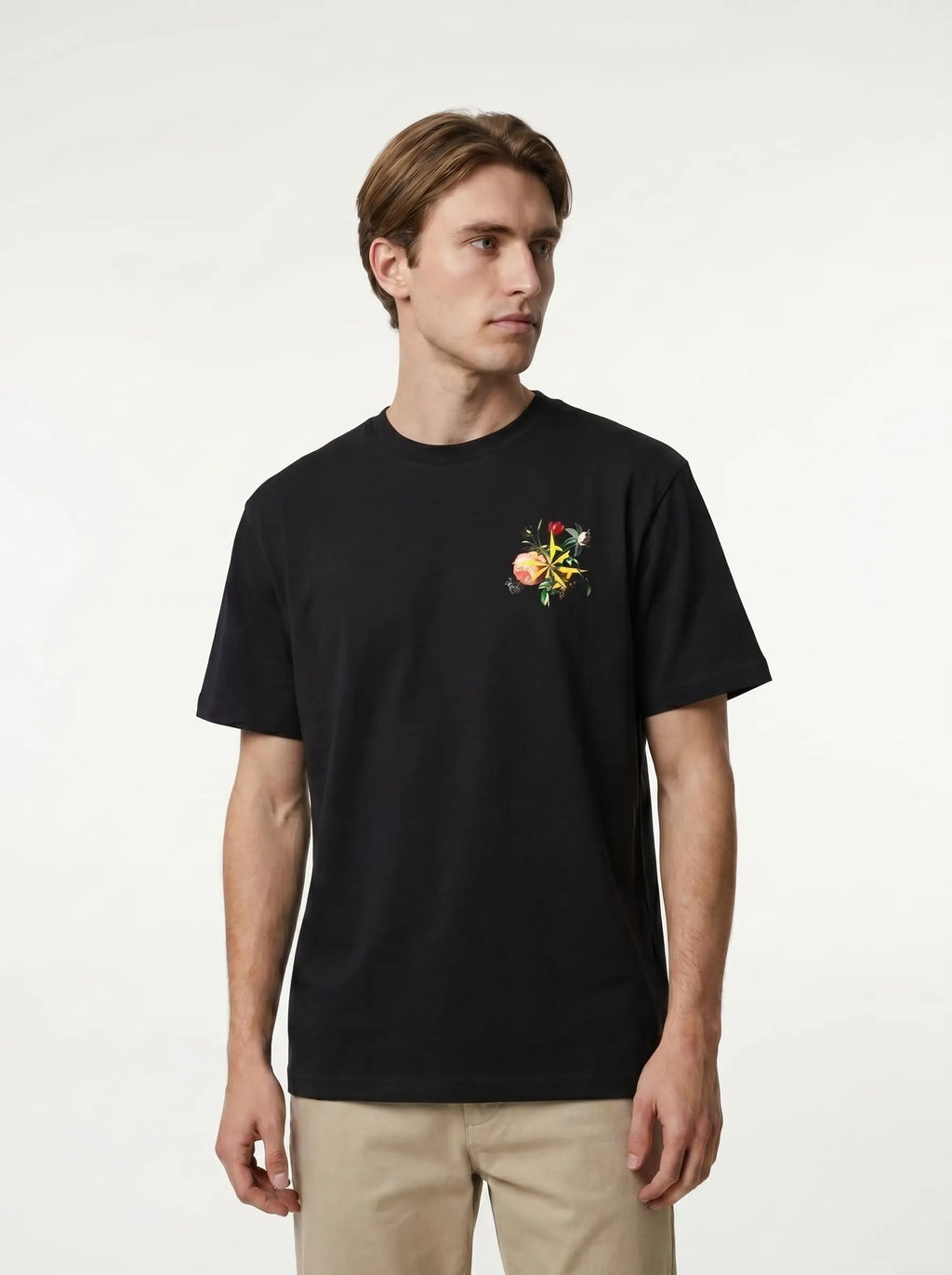 Floral Harmony - Pitch Black