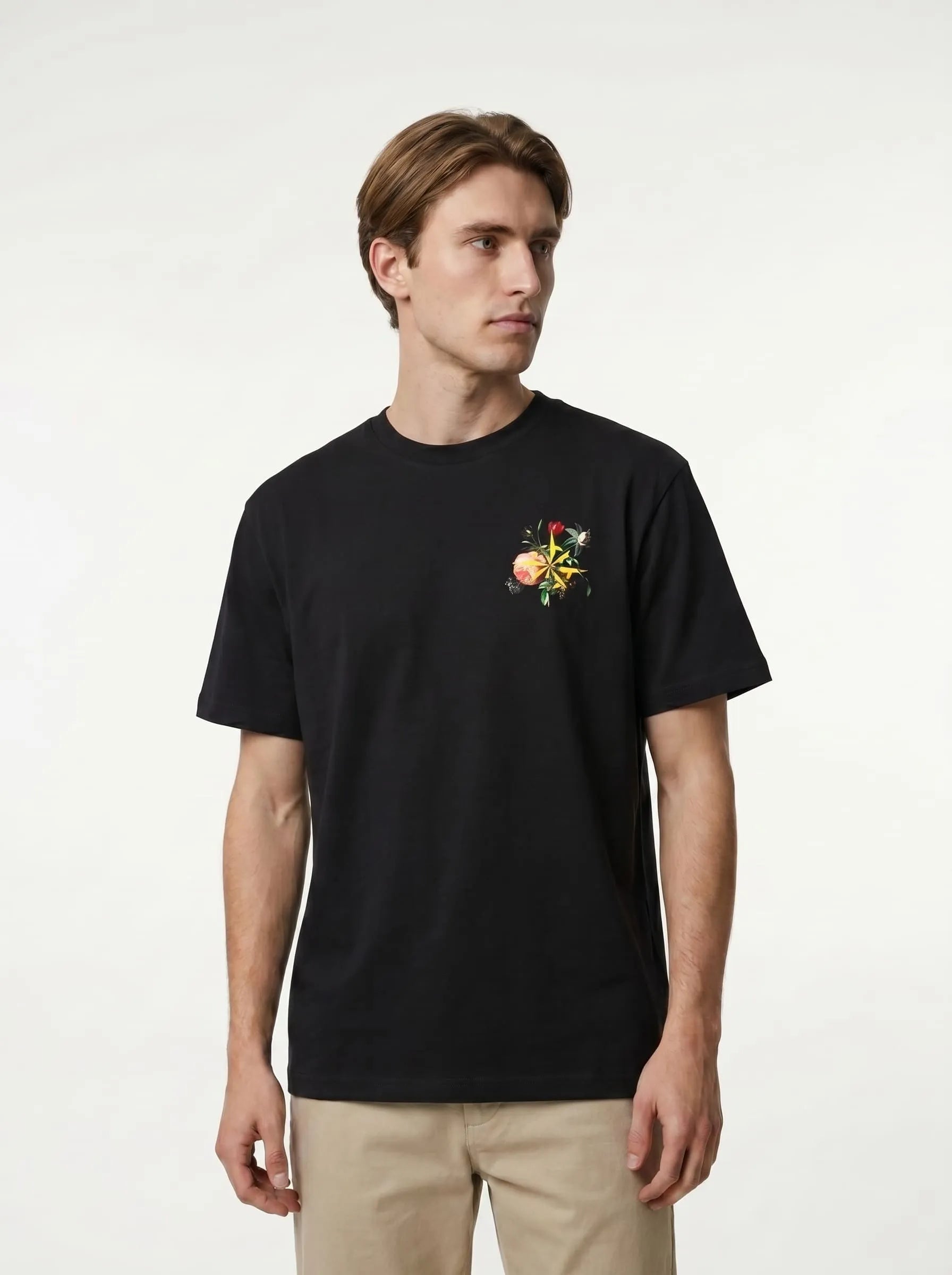 Floral Harmony - Pitch Black