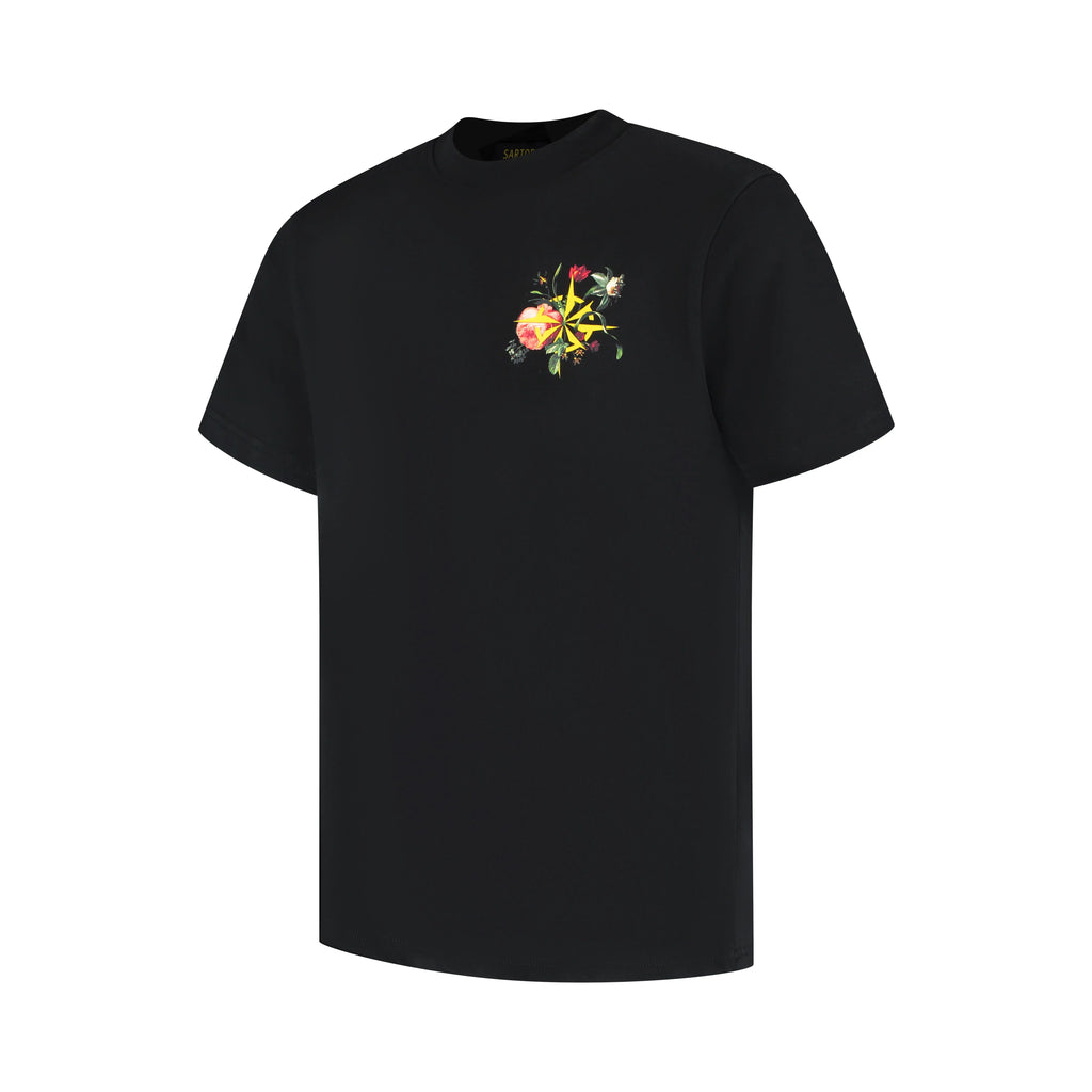 Floral Harmony - Pitch Black