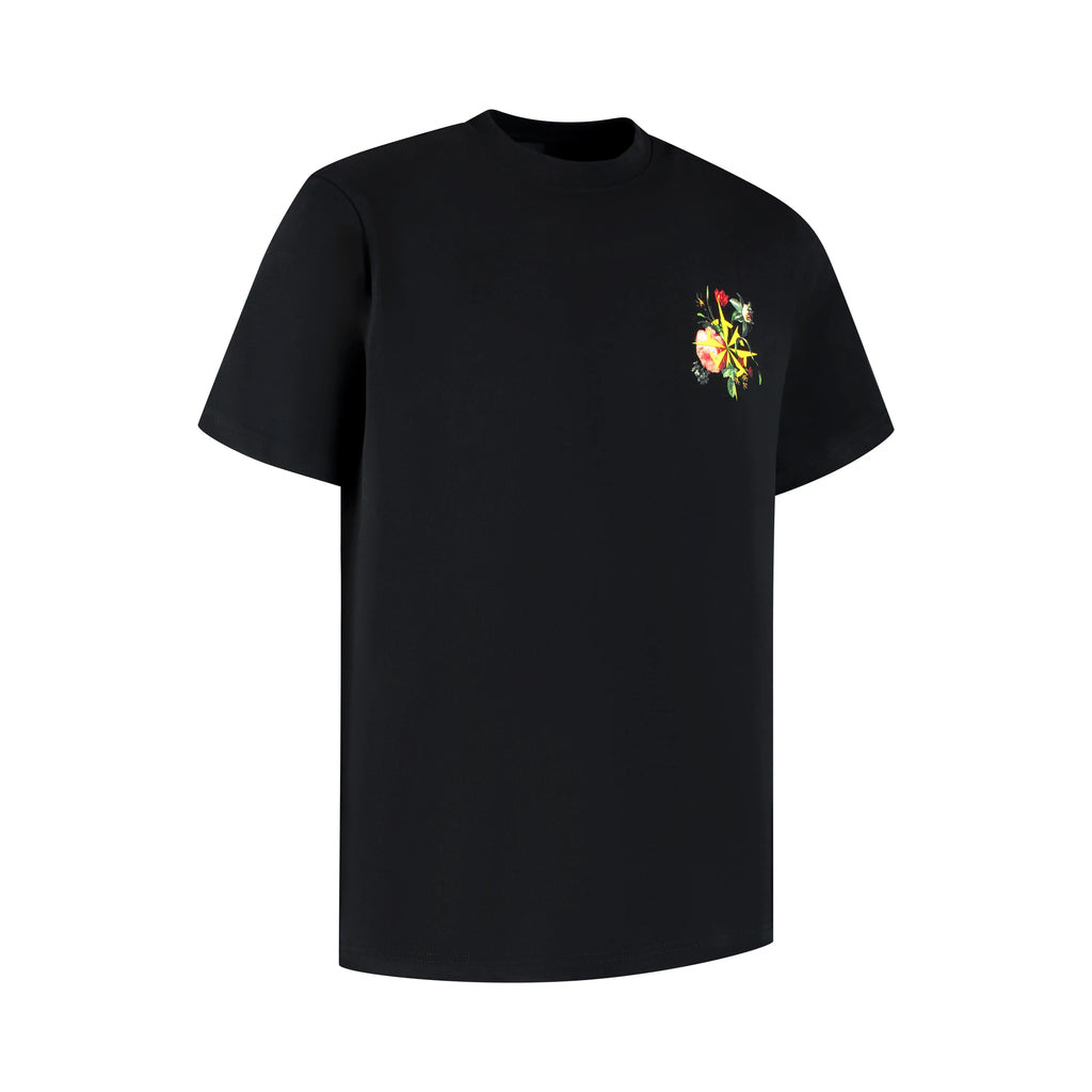 Floral Harmony - Pitch Black